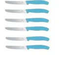Produktbild: Victorinox | Tafelmesser Set | Swiss Classic Limited Edition | Karibikblau | ideal für Brotzeit | 6er Pack | präzise Schneide | zeitloses Design