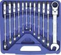 Produktbild: KUNZER Gabel-Ringschlüsselsatz 12-teilig, im Kunststoffkoffer, Ratschenkopf um 180° schwenkbar, 7GR12 000000000001484986