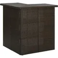 Produktbild: vidaXL 4-tlg. Gartenbar-Set mit Kissen Poly Rattan Braun - Braun