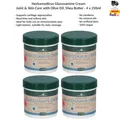 Produktbild: Herbamedicus Glucosamin Creme für Gelenke & Hautpflege mit Olivenöl 4x250ml