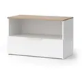 Produktbild: Vicco Kommode Wido, Weiß/Sonoma, 80 x 50 cm mit 1 geschlossenem Fach (1 St) weiß