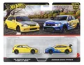 Produktbild: 194735262571 Hot Wheels Premium Kultowe auta Honda Civic Samochody 2-pak 1:64 Ze