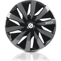 Produktbild: Sparco Radkappen 15 Zoll Lazio Schwarz Grau 4tlg - Schwarz/Grau