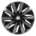 Produktbild: 4er Satz Sparco Radzierblenden Lazio 15-Zoll Schwarz/Grau