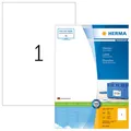 Produktbild: HERMA Premium Permanent selbstklebende matte laminierte Papieretiketten weiß A4 210 x 297 mm 100 Etiketten Bogen x 1 (4428)