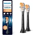 Produktbild: Philips Sonicare Premium All-in-One HX9092/88 Doppelpack Bürstenköpfe, 2 Stück(e), Schwarz, 3 Monat( e), Weich, 62000 Bewegungen pro Minute, Phi... - Schwarz