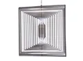 Produktbild: ILLUMINO Edelstahl Windspiel Quadratisch L, Windspiele für draußen hängend, Gartendeko für draußen, Fensterdeko hängend