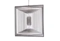 Produktbild: ILLUMINO Deko-Windrad Edelstahl Windspiel Quadrat -L für Garten und Wohnung