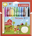 Produktbild: STABILO Trio Jumbo Filzstifte im Etui - 12 Farben