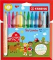 Produktbild: Dicker Filzstift - STABILO Trio Jumbo - 12er Pack - 12 Farben