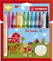 Produktbild: STABILO Fasermaler Trio Jumbo, 12er Karton-Etui