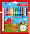 Produktbild: STABILO Dicker Filzstift Trio Jumbo 12er Pack