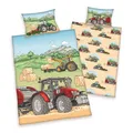 Produktbild: Trecker Baby Bettwäsche Set Traktor 100x135 cm (40x60 cm)