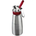Produktbild: iSi Sahnespender Gourmet Whip Plus, Edelstahl, Ø 8.5 x 27 cm, 0.5 L, silber/rot