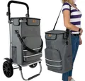 Produktbild: MALATEC Transportwagen Einkauftasche Rollentasche 40 L, (Spar-Set, Rollen & Tragegriff), schützt zuverlässig und macht den Koffer leichter erkennbar