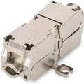 Produktbild: Digitus Kupplung fur Feldanwendung CAT 6A 500 MHz fur AWG 22-26 geschirmt Keystone Design 26x35x80 mm (Keystone Modul) (DN-93909)