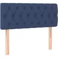 Produktbild: vidaXL Kopfteil Blau 100x7x78/88 cm Stoff