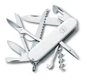 Produktbild: Victorinox Schweizer Taschenmesser Huntsman, Multitool, Swiss Army Knife mit 15 Funktionen, Klinge, Korkenzieher, Dosenöffner, Faltschachtel, Weiss