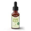Produktbild: Vitamin D3 K2 Tropfen 50ml | 1400 Tagesdosen, 1000 I.E. | hochkonzentriert | Vitamine gelöst in naturreinem MCT Öl | ohne künstliche Zusätze | Pipetten-Flasche zur leichten Dosierung | vom Achterhof