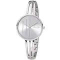 Produktbild: Modische REGENT Damen-Armbanduhr in Edelstahl mit Edelstahl Schmuckband BA-487