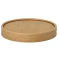 Produktbild: Papstar 25 Deckel für Suppenbecher, Pappe rund Ø 9,8 cm · 1,6 cm braun