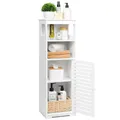 Produktbild: UTOKON Wasserdichter Badezimmerschrank, weißer Boden, stehender Aufbewahrungsschrank, Heimaufbewahrung, Möbelregal, geeignet für WC, Schlafzimmer, Küche, Wohnzimmer (SD)