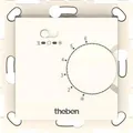 Produktbild: Theben RAMSES 748 S Raumthermostat elektronisch, Unpterputz (UP) Temperaturregelung über Stellrad, externe Temperaturabsenkung möglich, Schalter Ein/Aus/Kühlen (7480300)