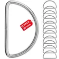 Produktbild: Metall D-Ring 20 mm D Ring halbrund Gurt Schnalle DIY Gurtband Metallring D Form