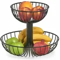 Produktbild: Obstkorb, 2 Etagen, Ø 32 X 26 Cm, Schwarz Zeller Zeller