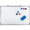 Produktbild: Idena Whiteboard 10414, 40 x 60 cm, lackiert, mit Aluminiumrahmen, Set