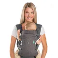 Produktbild: Infantino Flip Advanced 4-in-1 Babytrage, Ergonomisch, Umwandelbar, mit Blickrichtung Nach Innen und Außen, Vorne und Hinten Tragbar für Neugeborene bis Kleinkinder von 3,6-14,5 kg, Grau