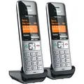 Produktbild: COMFORT 500HX Duo, Mobilteil silber/schwarz, 2 Mobilteile