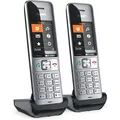Produktbild: Gigaset COMFORT 500HX Duo - schnurloses Telefon - 2 Mobilteile - silber/schwarz