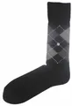 Produktbild: Burlington Herren Preston Argyle Acryl Socken - Schwarz