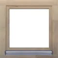 Produktbild: Gartenhausfenster Kiefer grundiert 800x1000 mm DIN Rechts