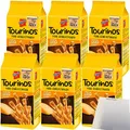 Produktbild: De Beukelaer Tourinos Gebäck-Stangen Käse mit feinwürzigem Gouda 6er Pack (6x125g Beutel) + usy Block