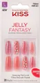 Produktbild: Künstliche Nägel Jelly Fantasy KGFJ01, Set von 28 Stück, Hochwertig von L Kiss