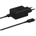 Produktbild: Samsung Original Power Adapter mit USB-C-Kabel - Ladegerät - USB-C-Anschluss - Schnellladung - 45 Watt - 1,8 Meter - Schwarz - Schwarz