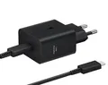 Produktbild: 45 W Samsung Power Delivery USB-C/USB-C Schwarzes Wandladegerät