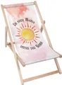 Produktbild: Dreamroots klappbar Holz, bis zu 130 kg, Sonnenliege klappbar mit 3-stufiger Neigungsregulierung der Rückenlehne, Die Beste Mama Unter Der Sonne