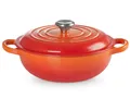 Produktbild: LE CREUSET Bräter Stew Pot Signature rund ofenrot 22cm, Emailliertes Gusseisen