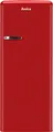 Produktbild: Amica Retro Kühlschrank KSR 364 150 R | Standkühlschrank mit Gefrierfach | 218 L | LED | 144x55x61,5 cm | chili red, E (Spektrum A bis G)