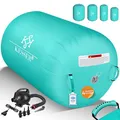 Produktbild: KESSER® Aufblasbare Airtrack | inkl. Tragetasche & elektr. Luftpumpe | Barrel Tumbling, Yoga, Fitnessmatte, Trainingshilfe, Turnmatte, Balance Trainer, Sportmatte, Gymnastikmatte, Workout