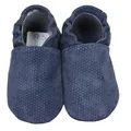 Produktbild: HOBEA-Germany Krabbelschuhe für Jungs und Mädchen in verschiedenen Designs (26/27 EU, blau geprägt)