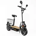 Produktbild: FORÇA Captain Pro Elektro-Scooter bis 50 km/h Topspeed in Schwarz - 12AH Blei-Gel Akku
