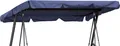 Produktbild: Hollywoodschaukel Dachbezug 200 x 145 cm Blau Wasserdicht | Universal Ersatzdach Gartenschaukel 3 Sitzer | UV 50 Schaukel Dach Ersatz Bezug