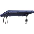 Produktbild: Quick-star - Ersatzdach Gartenschaukel Universal 145x200 Cm Hollywoodschaukel 3 Sitzer Blau Uv 50 Ersatz Bezug Sonnendach Schaukel Dach