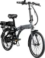 Produktbild: Zündapp Z120 20 Zoll E Bike Faltrad für Damen Herren 150 - 185 cm E Klapprad schwarz grau