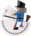 Produktbild: Nussknacker Soldaten Reiterlein Husar Blau - 14 cm