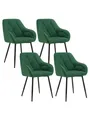 Produktbild: Woltu 4-Fußstuhl (Set, 4 St), Esszimmerstühle ergonomischer aus Samt